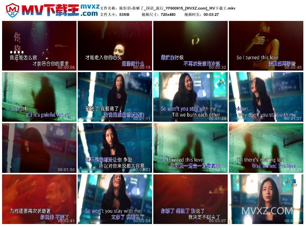 陈忻玥-你够了_国语_流行_YF600915